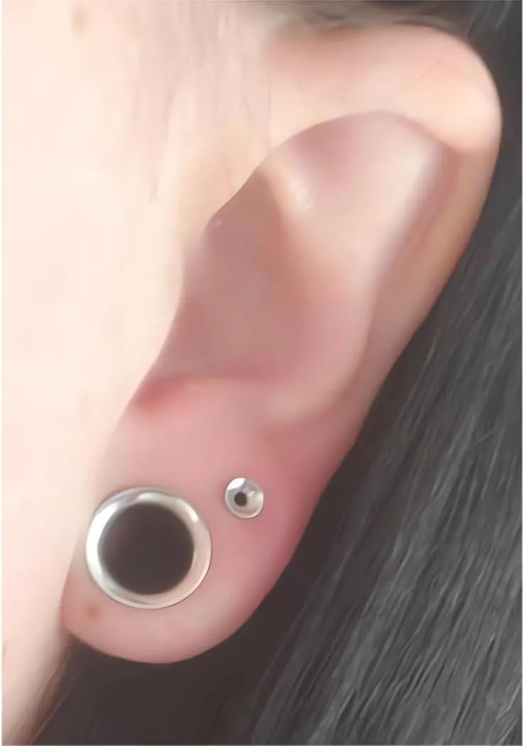 22G/20G/18G/16G/14G/12G/10G/8G/6G/4G/2G/0G/00G 316L Steel Taper Insertion Pin for Ear/Nose/Navel/Nipple/Lip/Eyebrow Stretcher, Body Piercing Stretching Kit Assistant Tool