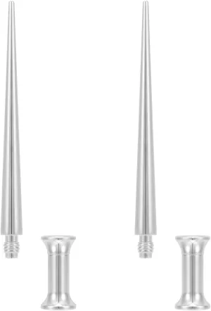 22G/20G/18G/16G/14G/12G/10G/8G/6G/4G/2G/0G/00G 316L Steel Taper Insertion Pin for Ear/Nose/Navel/Nipple/Lip/Eyebrow Stretcher, Body Piercing Stretching Kit Assistant Tool