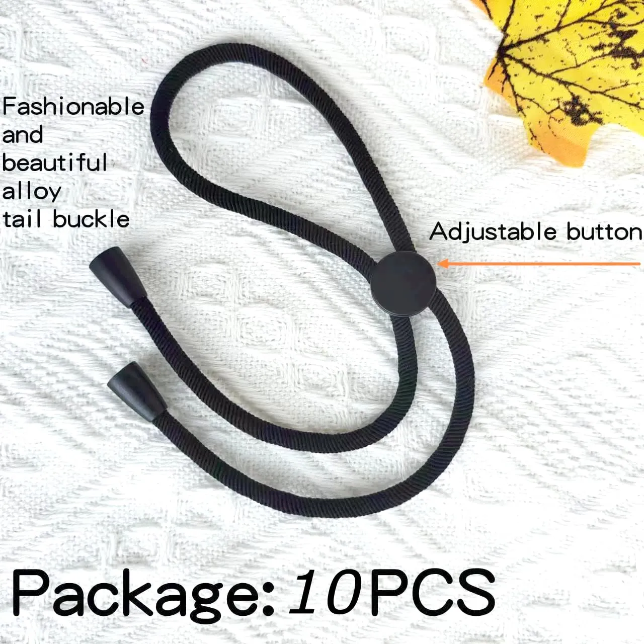 Adjustable Headband Hair Tie for Thick, Natural, Kinky & Curly Hair - Versatile for Afro Puff Ponytails, Buns, High Puffs, and Updos (Pack of 10)