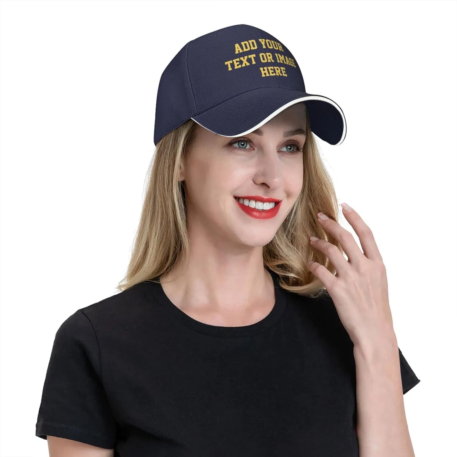 Custom Hats Add Photos/Logo/Text to Design Your Personalized Baseball Cap for Men & Women Adjustable