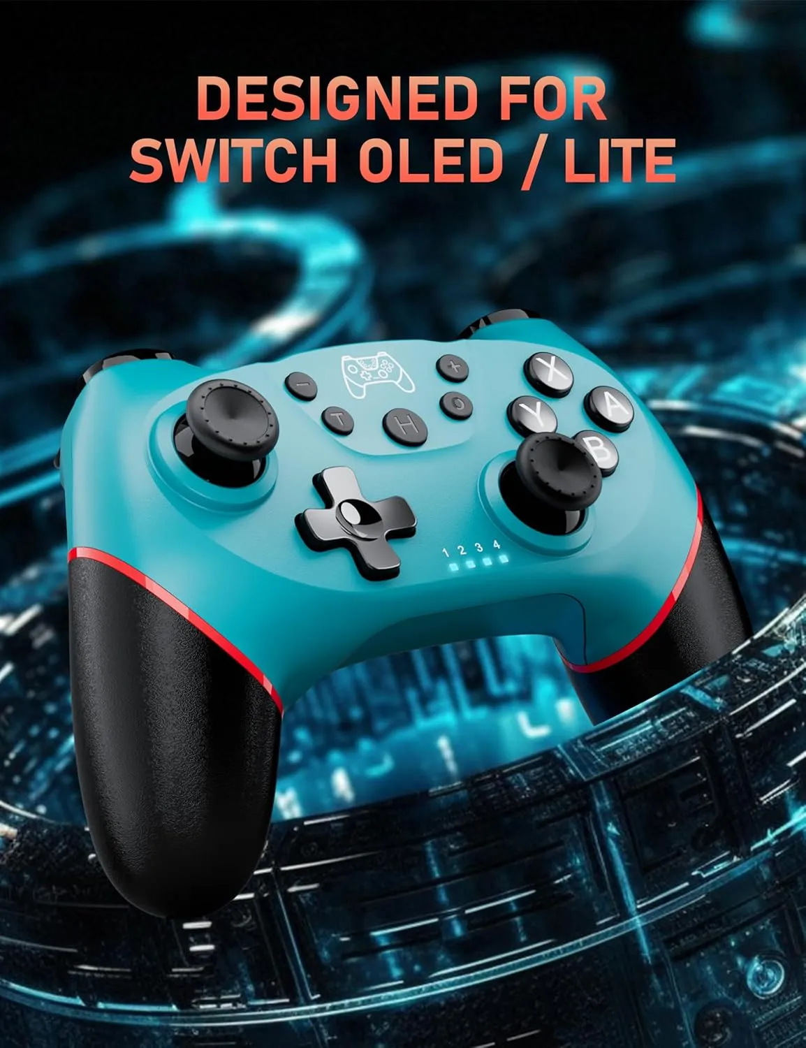 Diswoe Switch Pro Controller, Wireless Switch Controller for Switch/Lite/OLED, Bluetooth Gaming Controller with Hall Effect Joystick, Controller for PC/Android Phone with Gyro Sensor Turbo Vibration