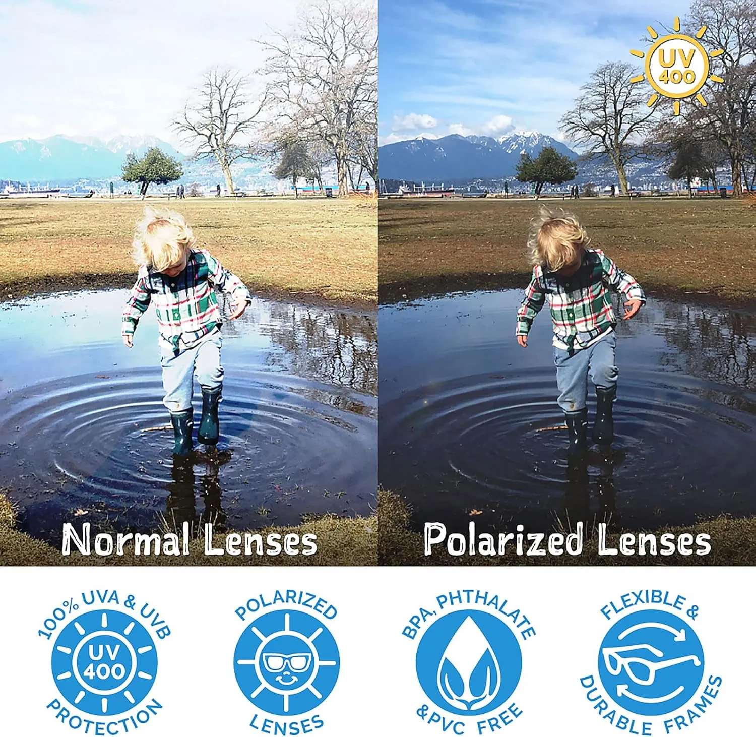 JAN & JUL Baby Toddler Kids?? Flexible UV-400 Polarized Sun-glasses with Strap for Girls Boys