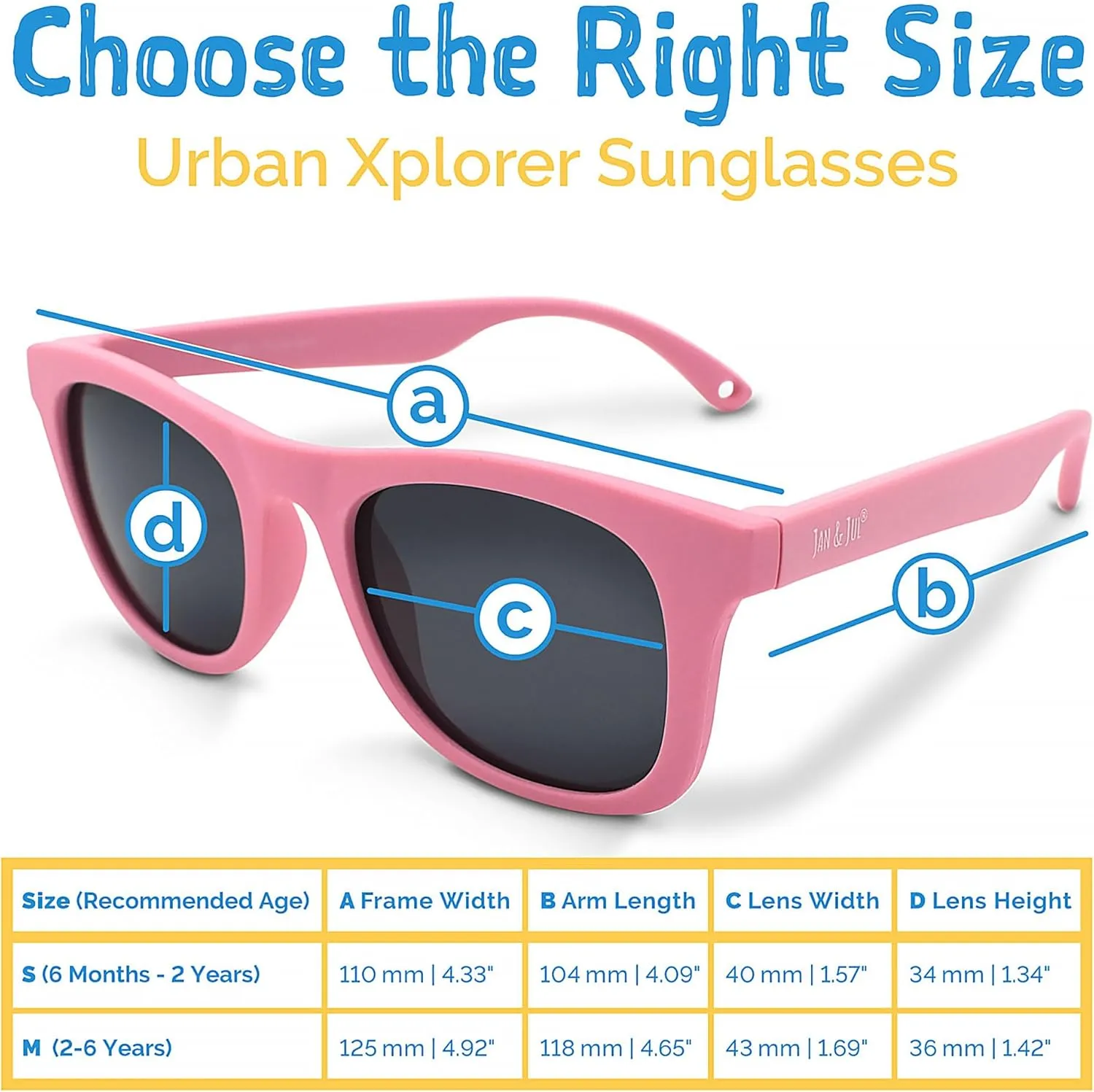 JAN & JUL Baby Toddler Kids?? Flexible UV-400 Polarized Sun-glasses with Strap for Girls Boys