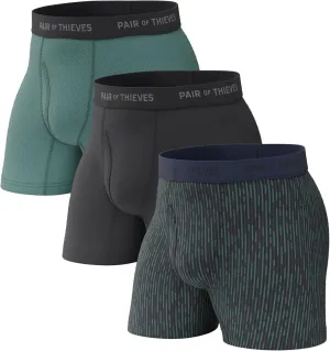 Pair of Thieves Super Fit Men's Boxer Briefs ?C Soft, Breathable, Quick-Dry Underwear with 4-Way Stretch (2 & 3 Pack)