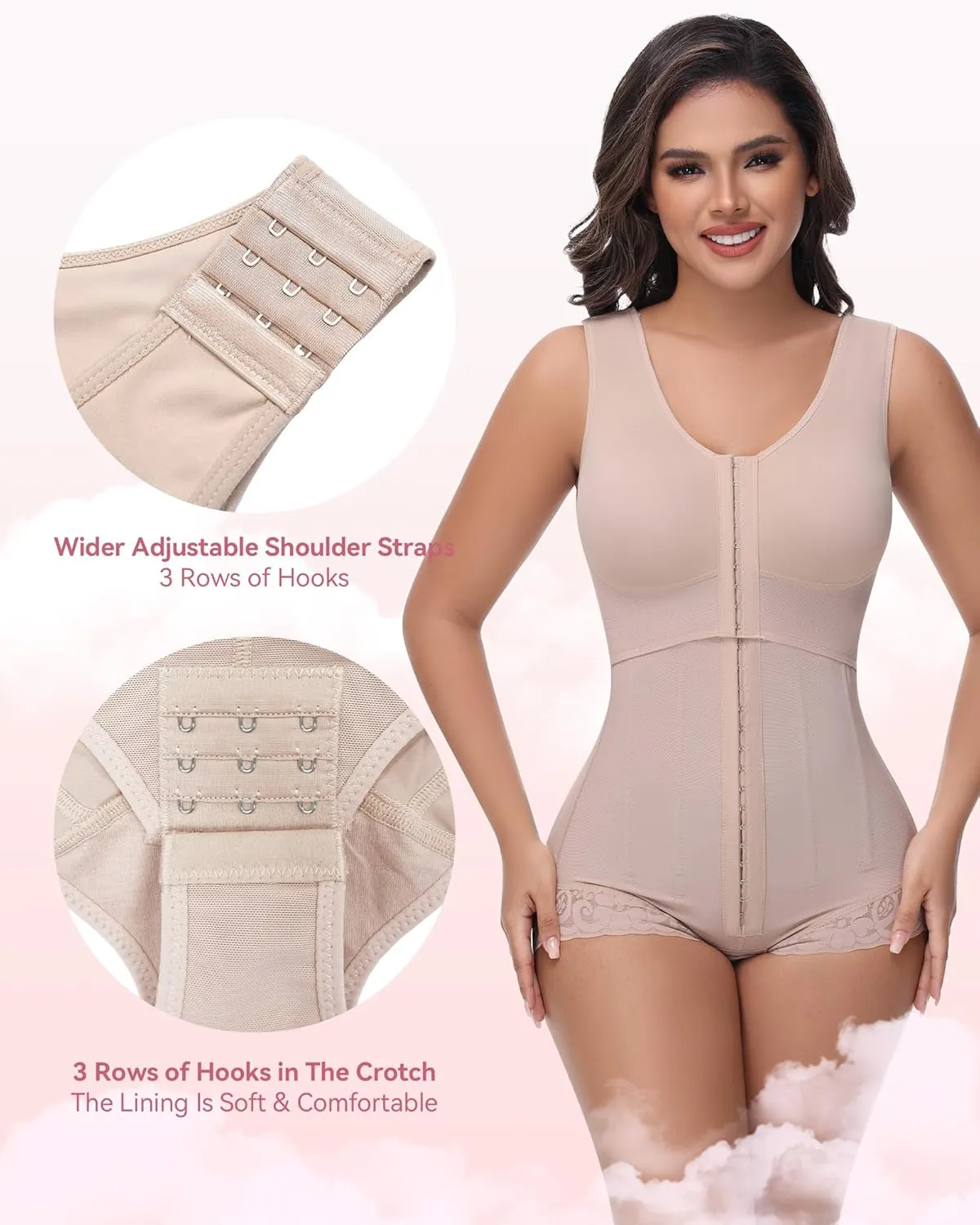 SHAPSHE Fajas Colombianas Moldeadoras BBL Post Surgery Stage 2/3 Body Shaper Tummy Control High Compression Garment Shapewear