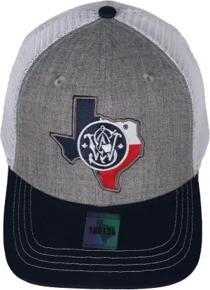 Smith & Wesson? Officially Licensed Men's Trucker Hat, Adjustable Snapback, 6-Panel Mesh Baseball Cap, One Size Fits Most