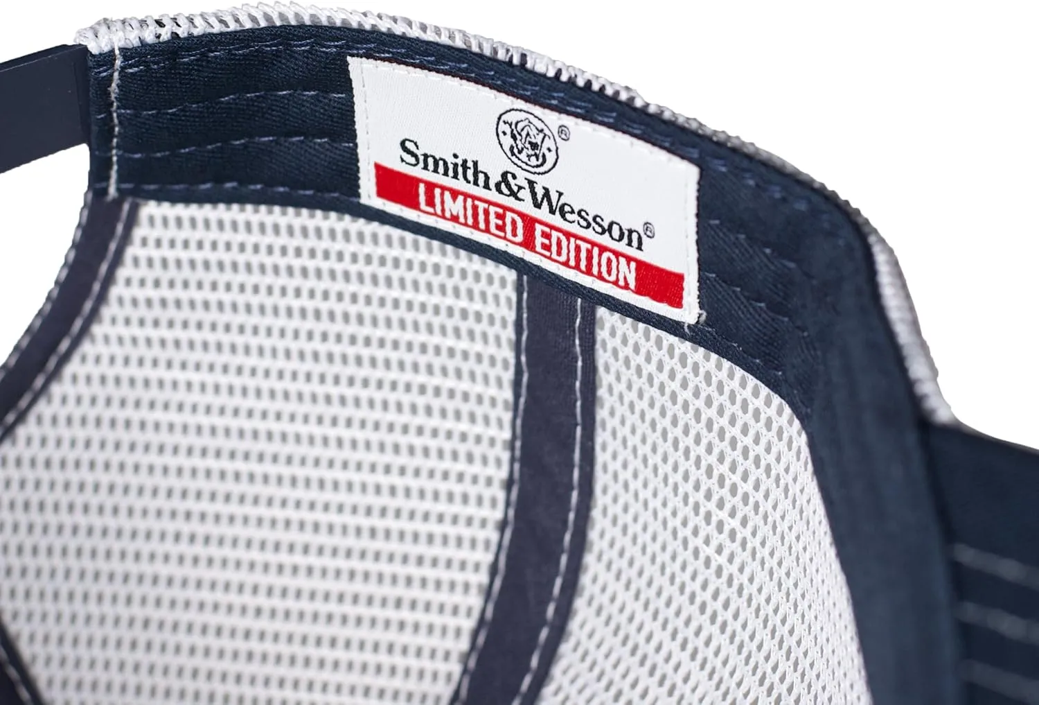 Smith & Wesson? Officially Licensed Men's Trucker Hat, Adjustable Snapback, 6-Panel Mesh Baseball Cap, One Size Fits Most