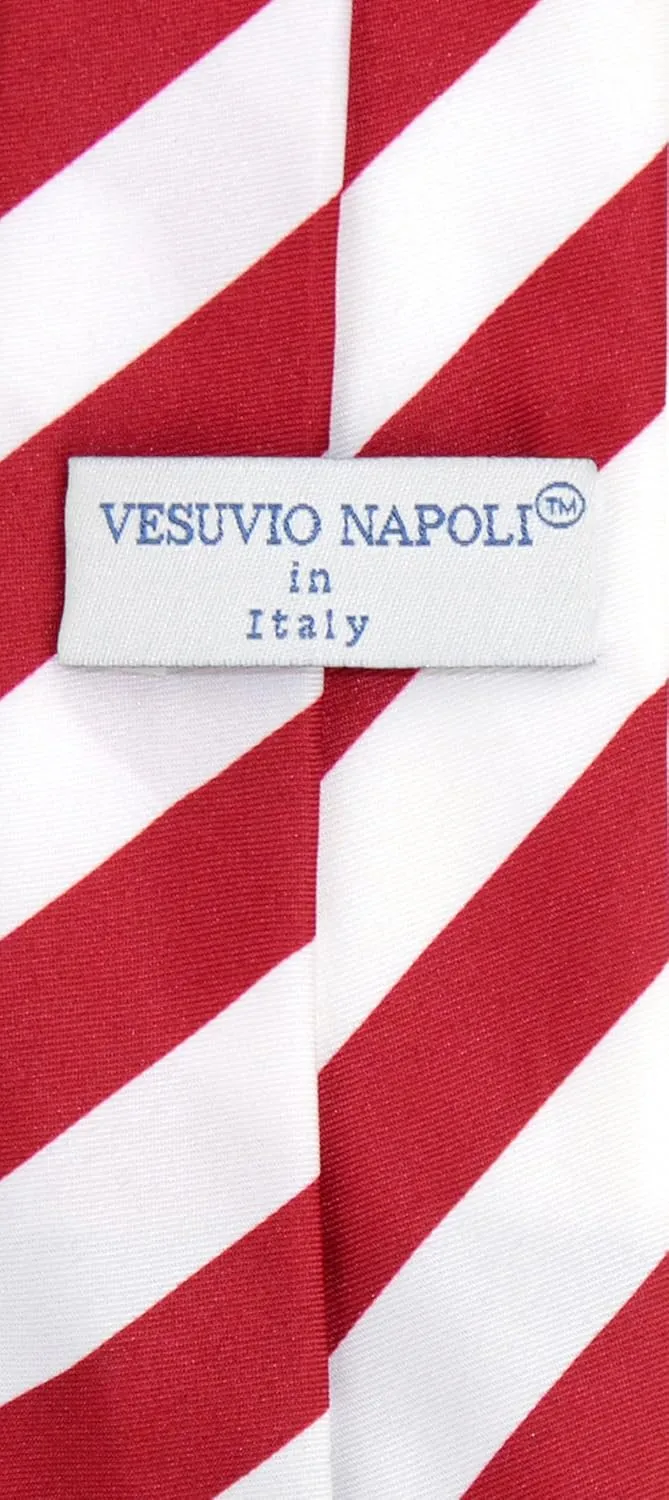 Vesuvio Napoli PreTied Men's Necktie Solid Color Mens Adjustable Zipper Neck Tie
